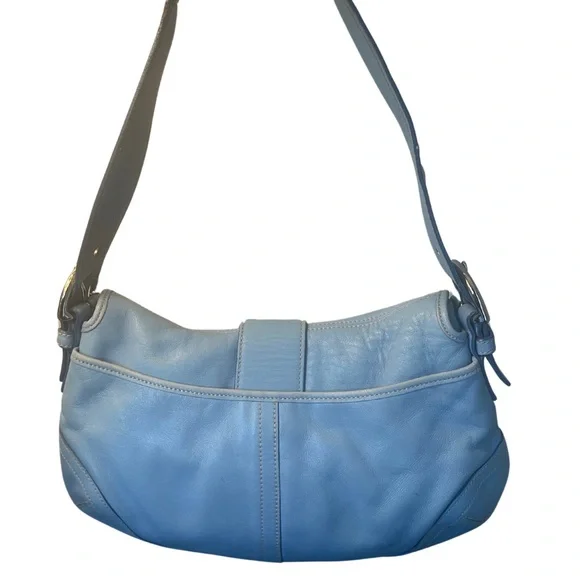 Coach Vintage SoHo Blue Leather Shoulder Bag - Picture 5 of 13